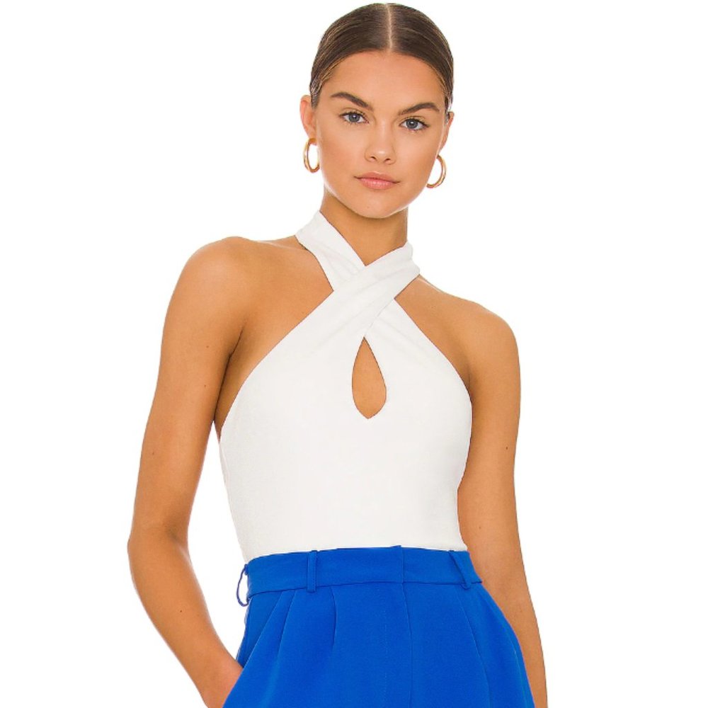 Show Me Your Mumu Jasmine Bodysuit in Bone, XS NWT